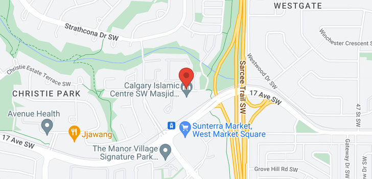 map of 33 5616 14 Avenue SW